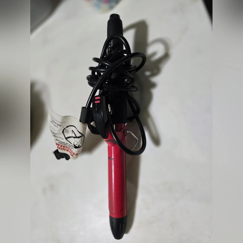 FHI Heat Curling Iron, Platform Bounce Pro, Red And Black